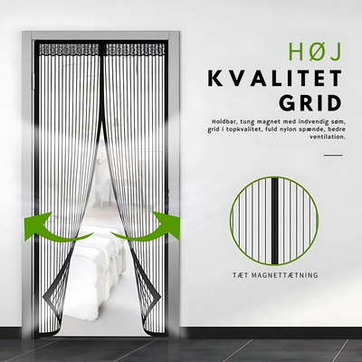FlyGuard™ – Magnetisk Myggenet til Døre
