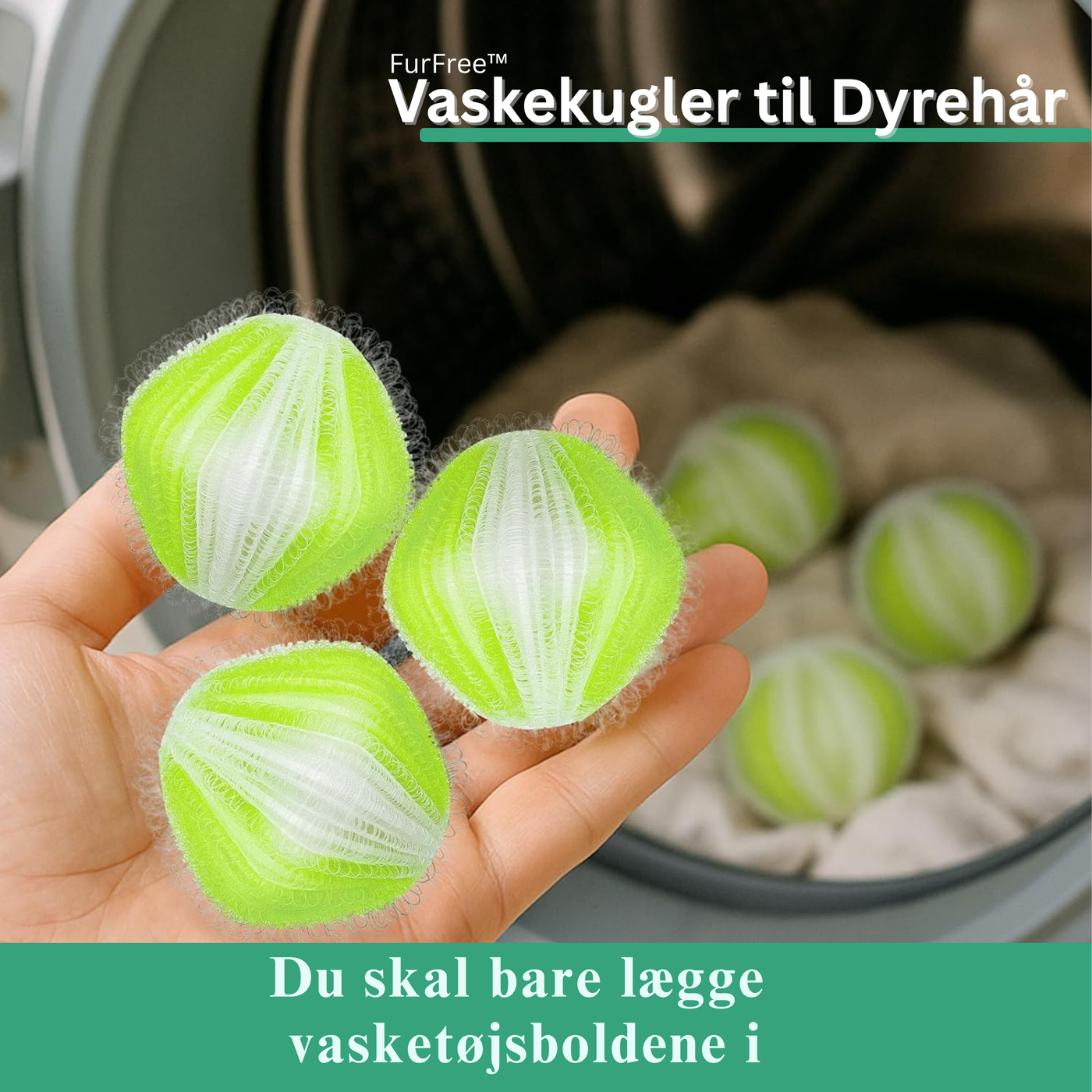 FurFree™ – Vaskekugler til Dyrehår