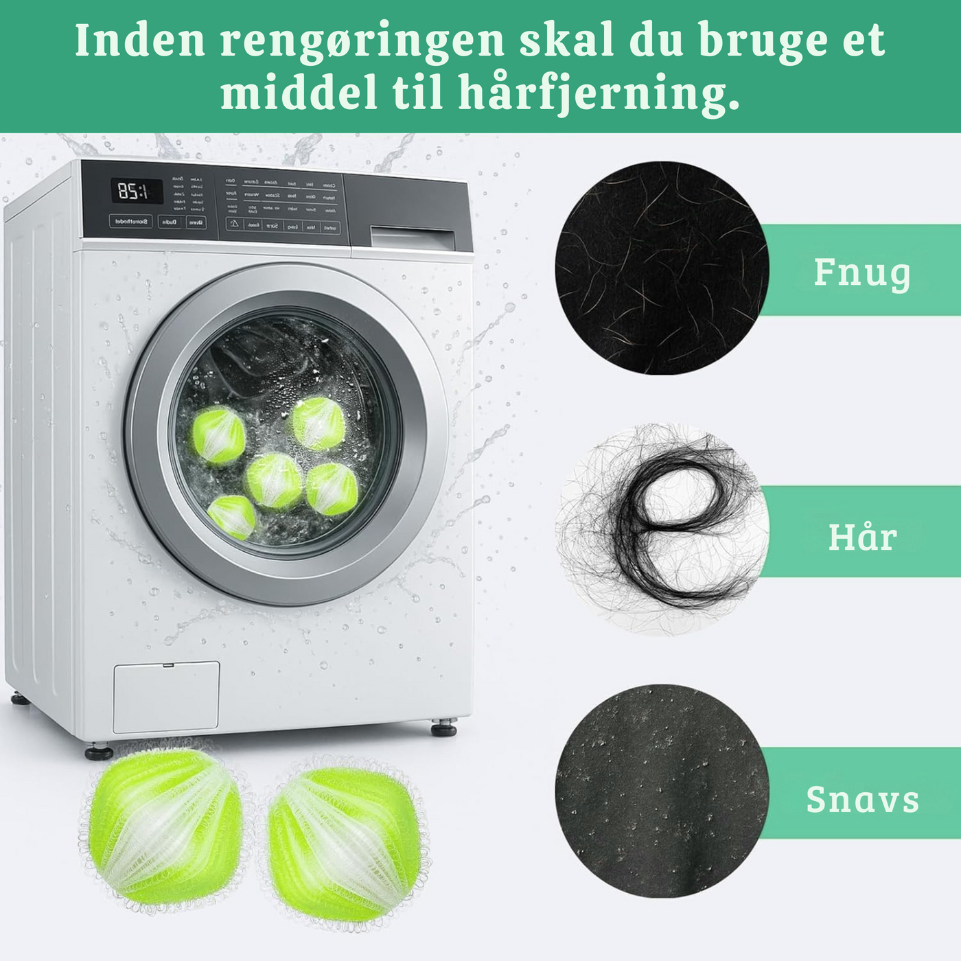 FurFree™ – Vaskekugler til Dyrehår