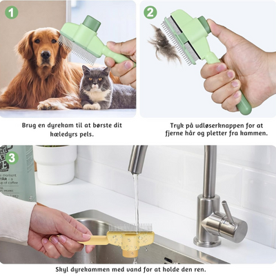 FurGleam™ – Selv-rensende Børste til Pelspleje
