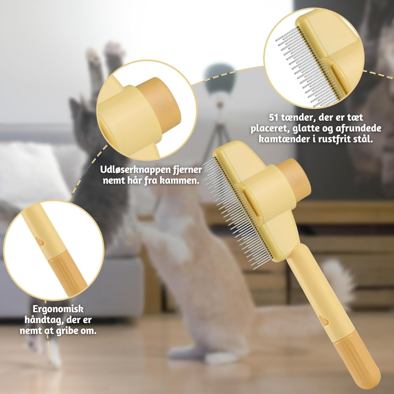 FurGleam™ – Selv-rensende Børste til Pelspleje