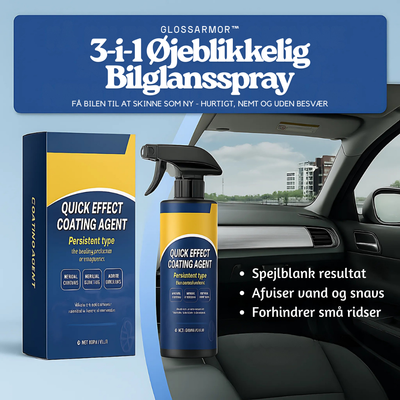 GlossArmor™ – 3-i-1 Øjeblikkelig Bilglansspray