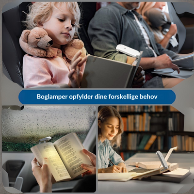 GlowLite™ – Bærbar USB-læselampe