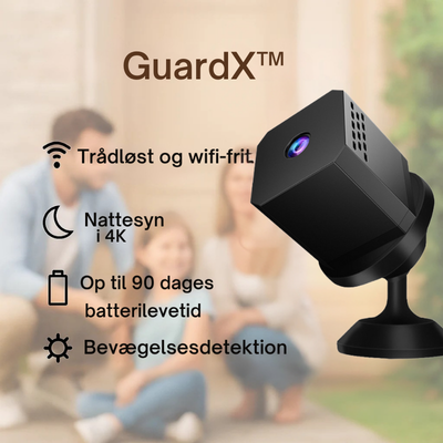 GuardX™ – WiFi-fri Smart Sikkerhedskamera