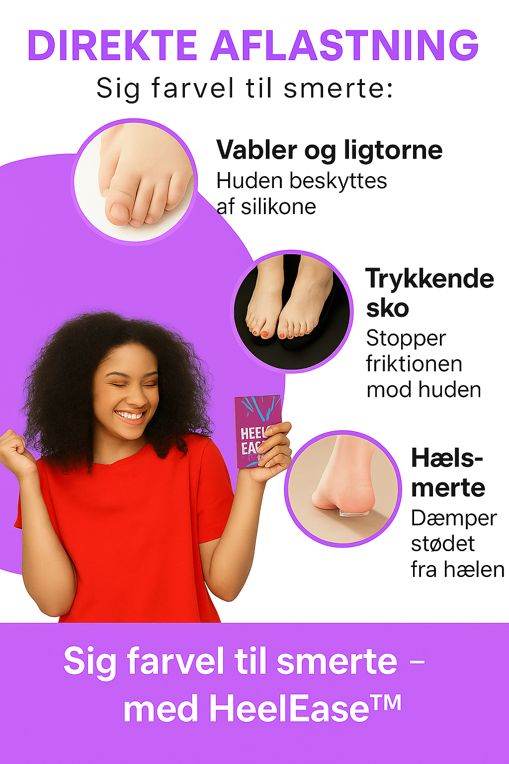 HeelEase™ – Trykaflastende Hælpuder