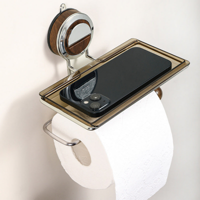 HoldNook™ – Boremfri Toiletpapirholder med Hylde