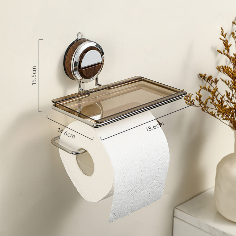 HoldNook™ – Boremfri Toiletpapirholder med Hylde