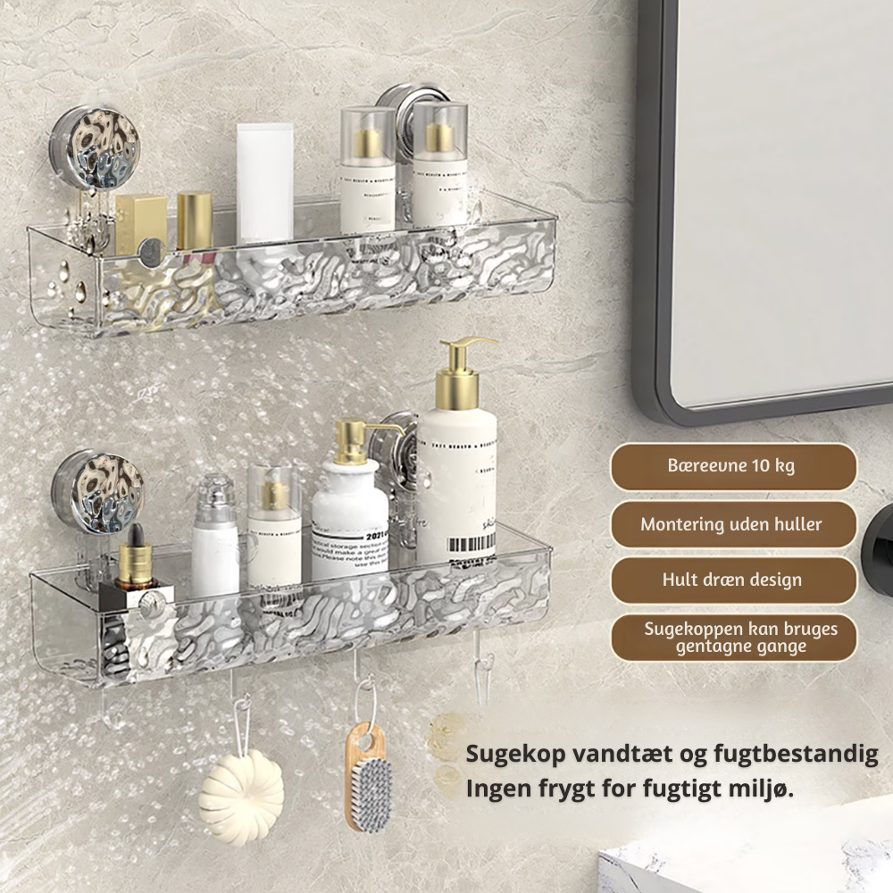 HydroRack™ – Vægmonteret Badeværelses Organizer Hylde