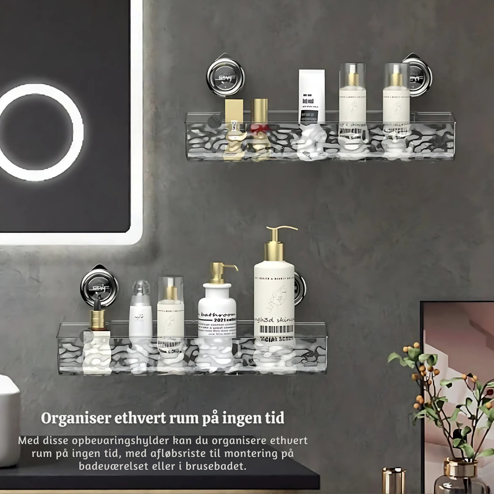 HydroRack™ – Vægmonteret Badeværelses Organizer Hylde