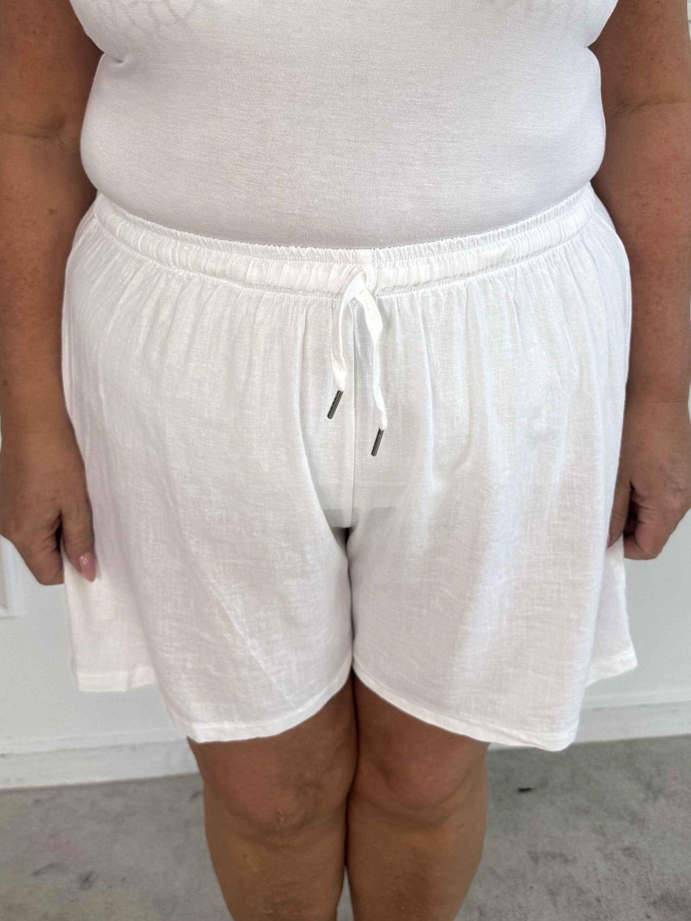 Yanna™ – Letvægtsshorts i hørblanding