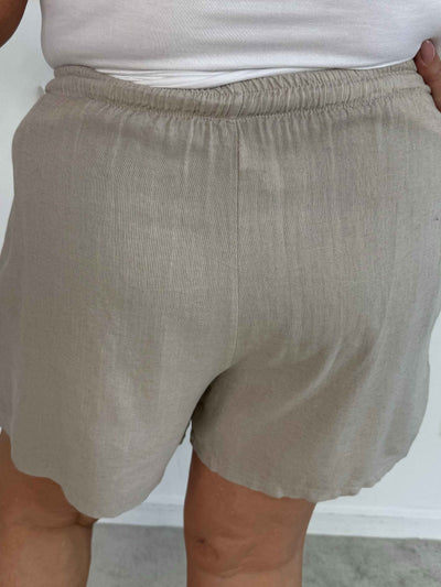 Yanna™ – Letvægtsshorts i hørblanding