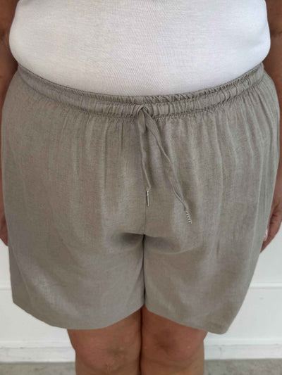 Yanna™ – Letvægtsshorts i hørblanding