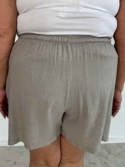 Yanna™ – Letvægtsshorts i hørblanding