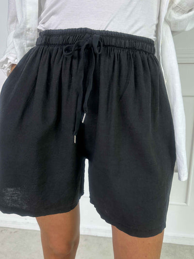 Yanna™ – Letvægtsshorts i hørblanding