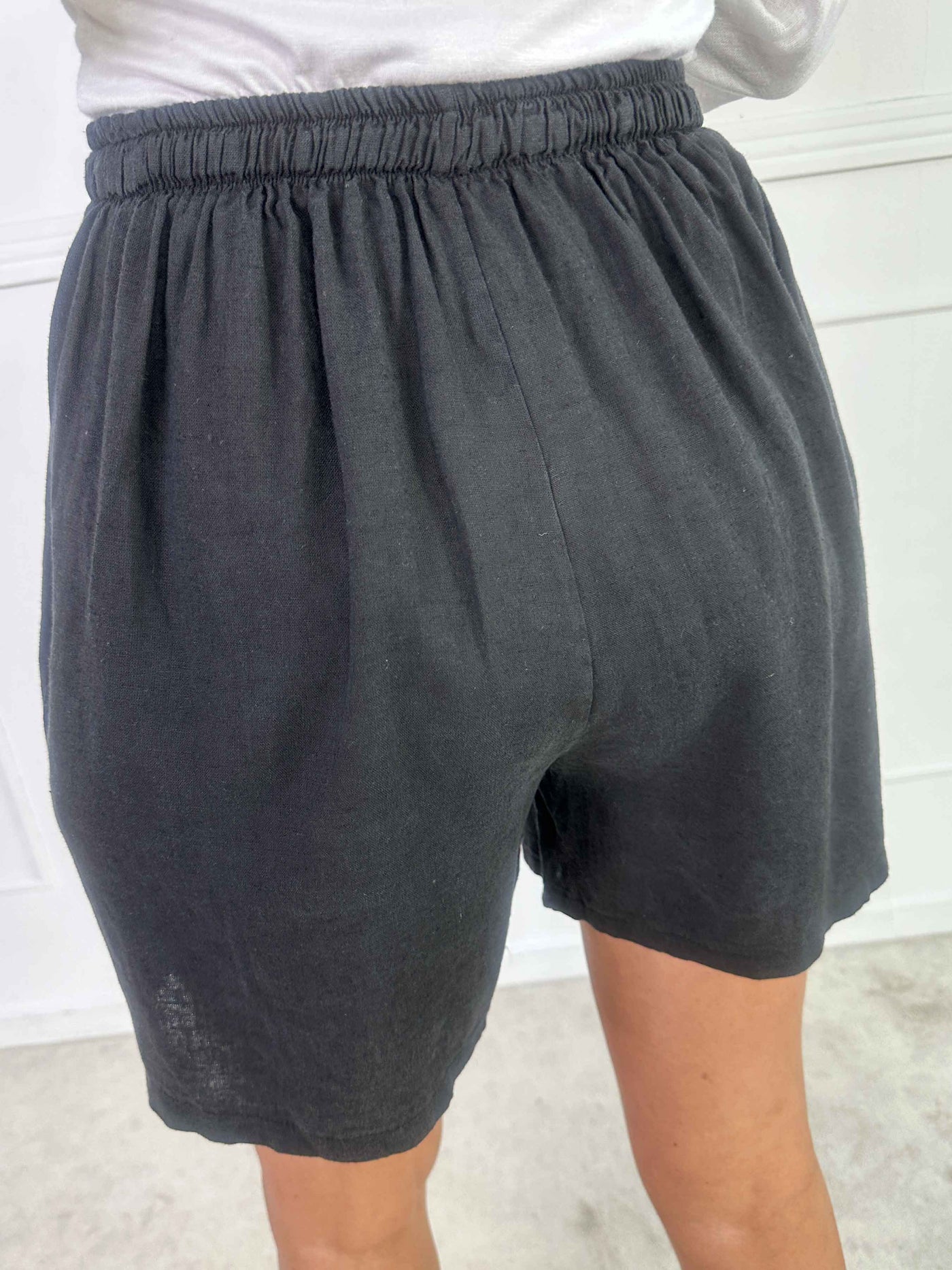 Yanna™ – Letvægtsshorts i hørblanding