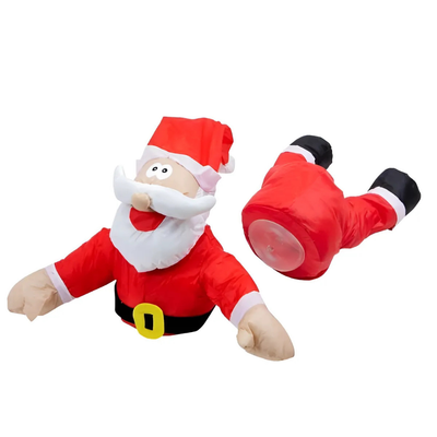 JollyCrash™ – Julemand og Rensdyr Vindues-Crash Dekoration