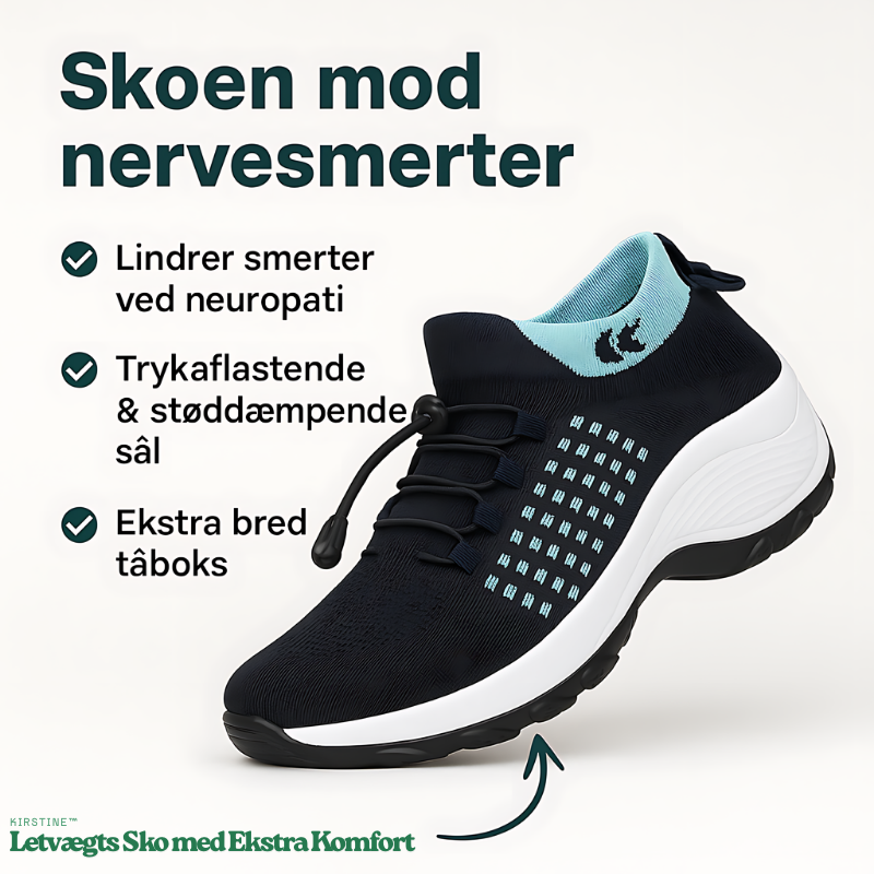 Kirstine™ – Letvægts Sko med Ekstra Komfort
