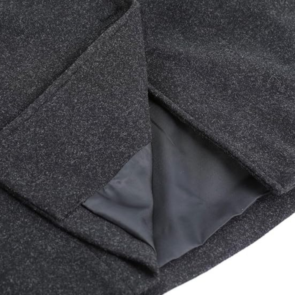 Laurel™ – Elegant Lang Frakke i Uldblanding