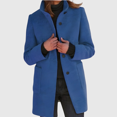 Laurel™ – Elegant Lang Frakke i Uldblanding