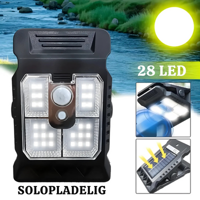 LumiClip™ – Solcelle Clip-On Lampe med Bevægelsessensor