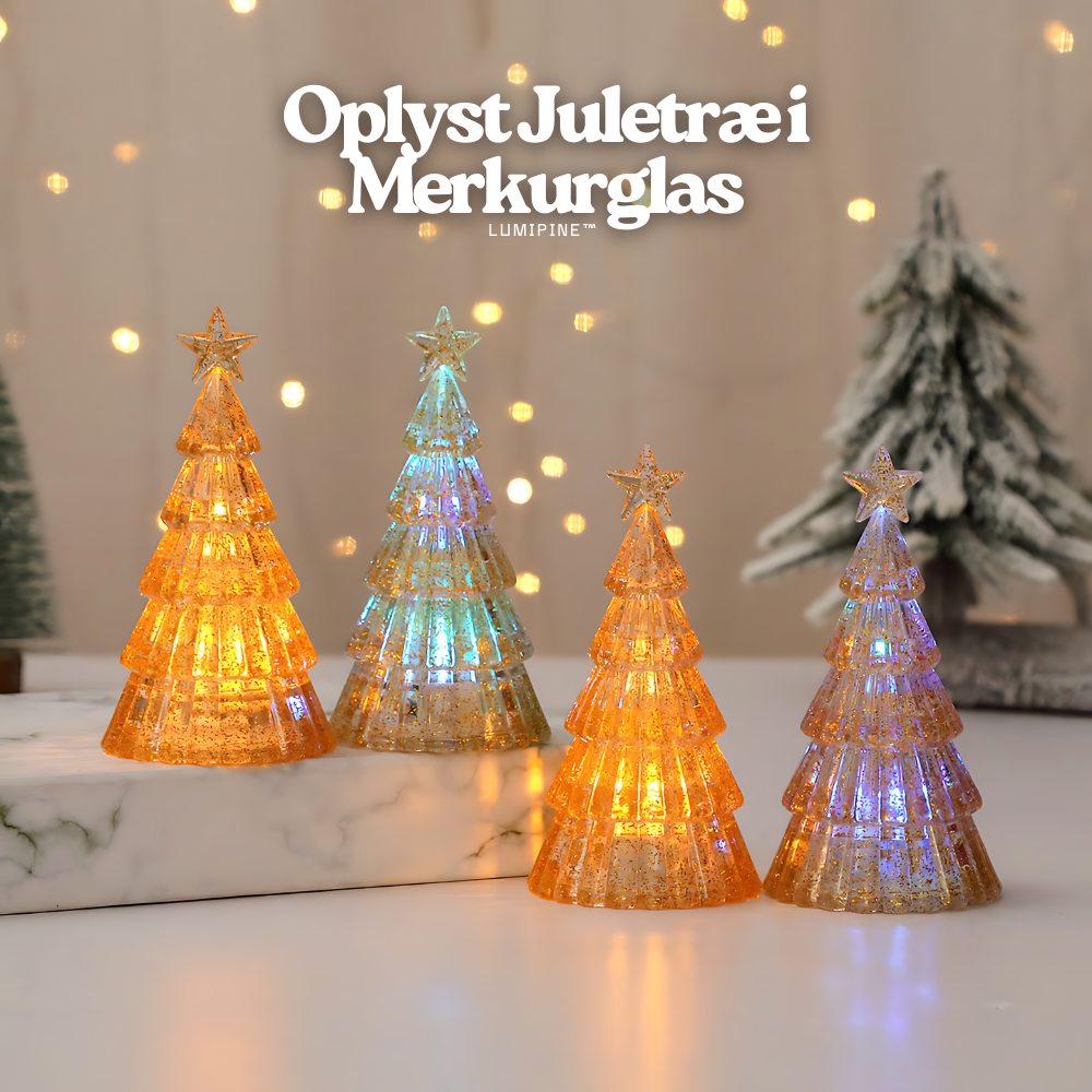 LumiPine™ – Oplyst Juletræ i Merkurglas
