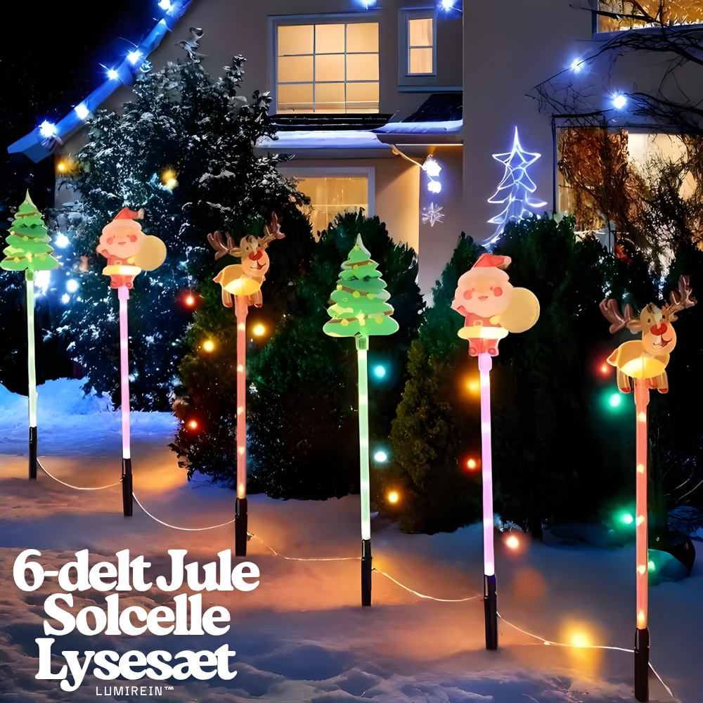 LumiRein™ – 6-delt Jule Solcelle Lysesæt