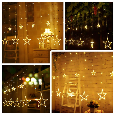 LumiStar™ – Funklende LED Stjerneforhængslys