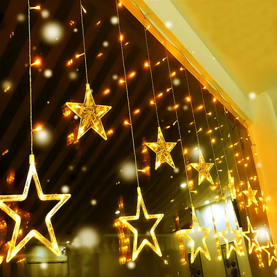 LumiStar™ – Funklende LED Stjerneforhængslys