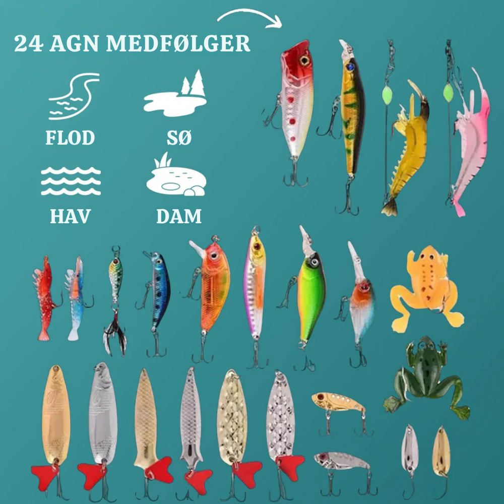 LureVault™ – Fiskegrej Julekalender med Agn
