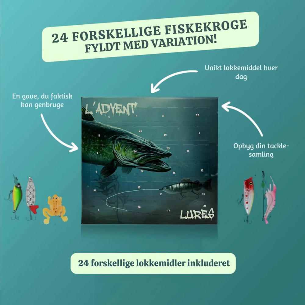 LureVault™ – Fiskegrej Julekalender med Agn