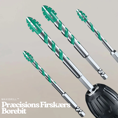 MaxiDrill™ – Præcisions Firskærs Borebit