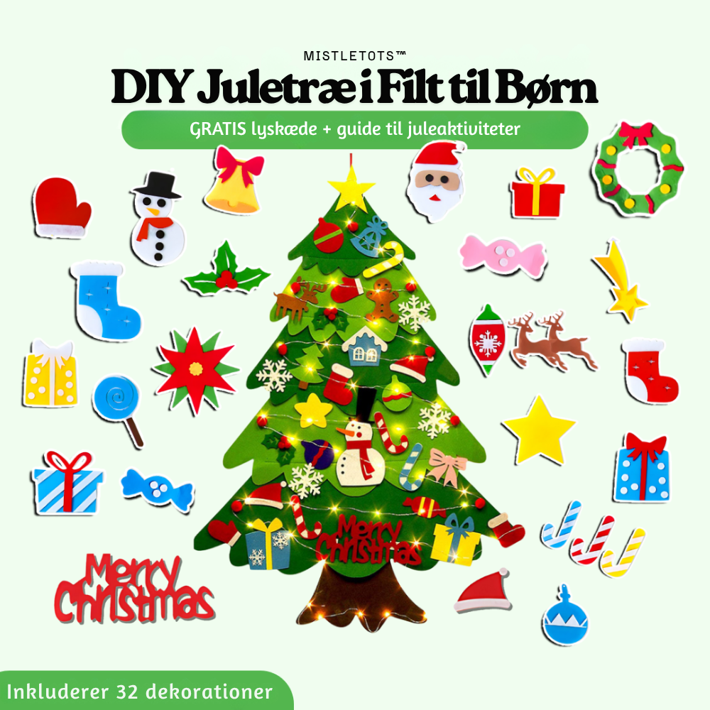MistleTots™ – DIY Juletræ i Filt til Børn