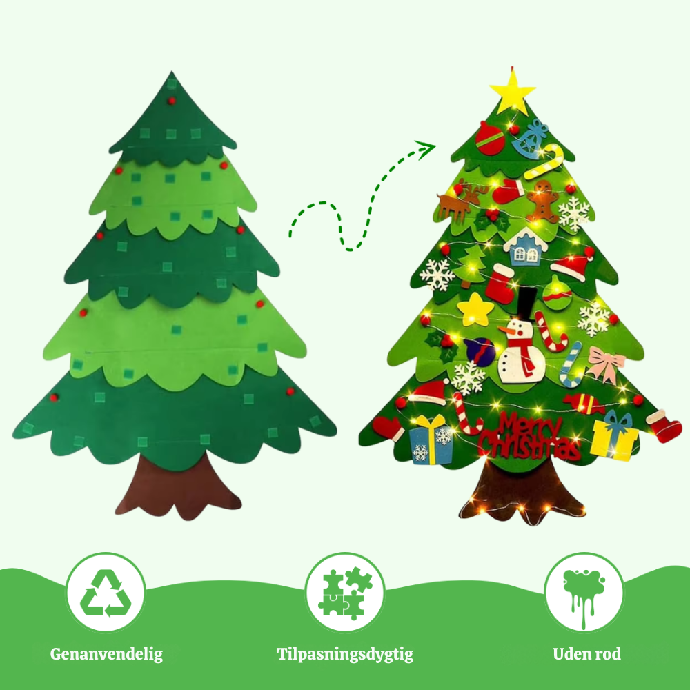 MistleTots™ – DIY Juletræ i Filt til Børn