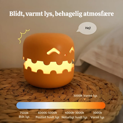 MysticGourd™ – Genopladelig Smilende Græskarlygte
