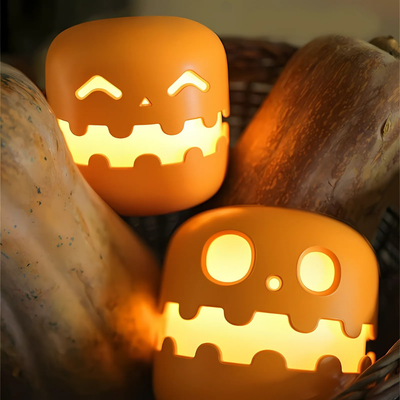MysticGourd™ – Genopladelig Smilende Græskarlygte