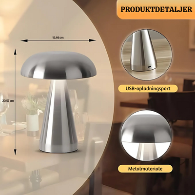 NordGlow™ – Elegant Trådløs Genopladelig Stemningslampe