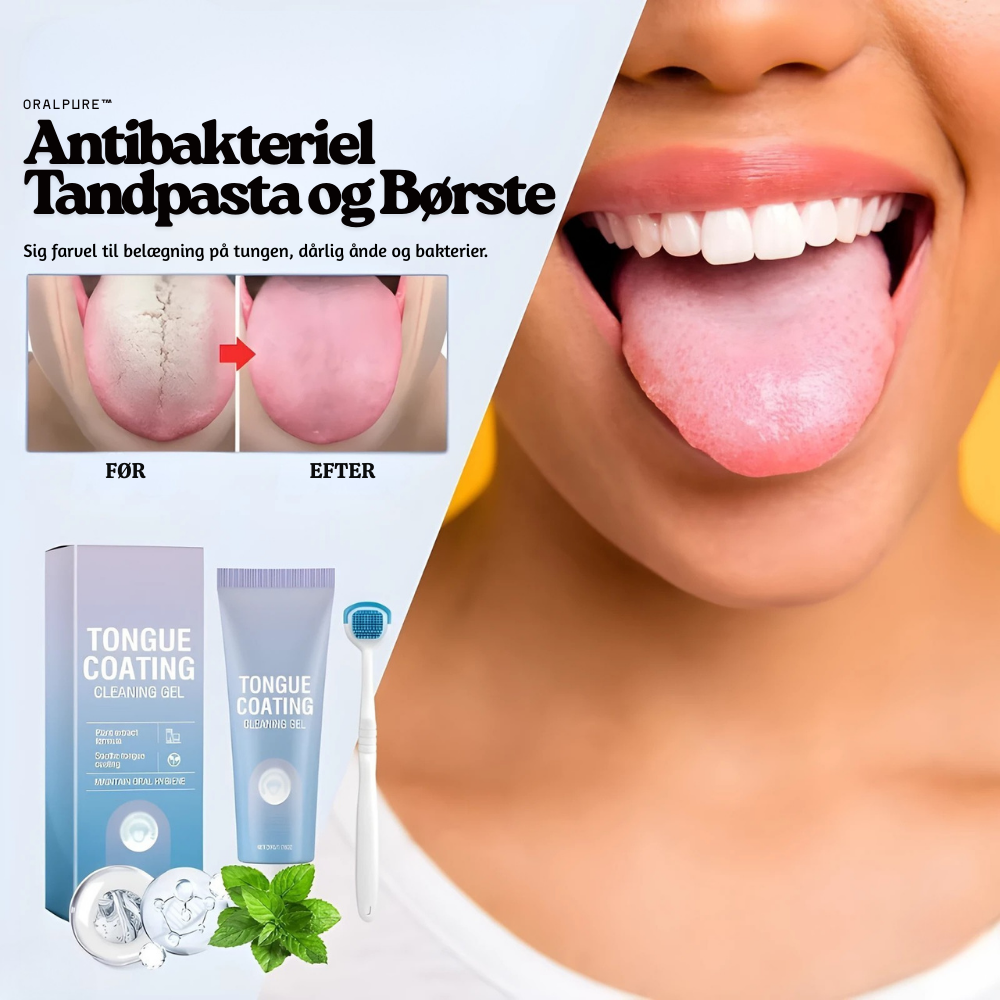 OralPure™ – Antibakteriel Tandpasta og Børste