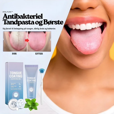 OralPure™ – Antibakteriel Tandpasta og Børste