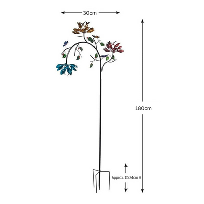 FloraSkift™ - Farverig sommer-vindmøllelampe