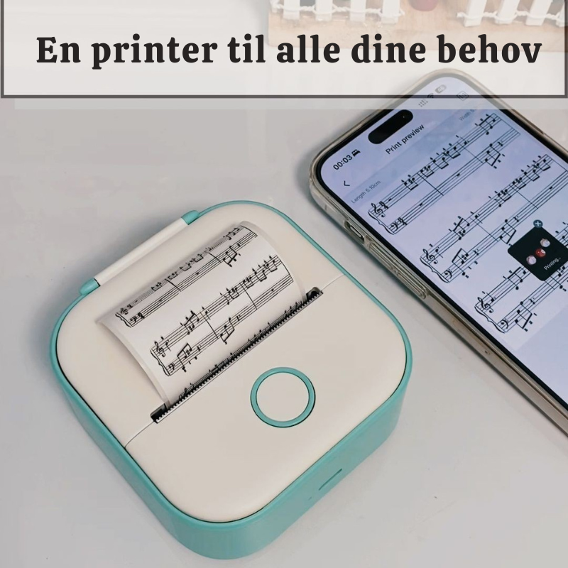 SnapPrint™ – Mini Lommeterminal med Termisk Printer
