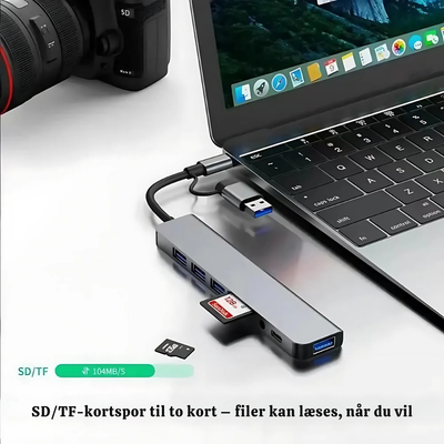 PortSync™ – Multiport USB-C 8-i-2 Adapter