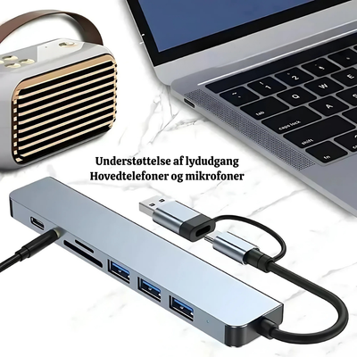 PortSync™ – Multiport USB-C 8-i-2 Adapter