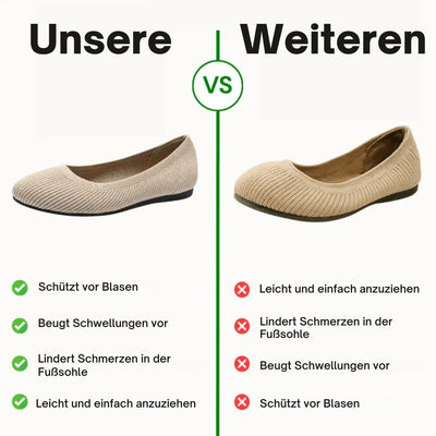 Rhea™ – Orthopädische Komfort-Ballerinas