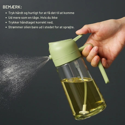 PureMist™ – 2-i-1 Køkkenvæske Sprayer & Dispenser