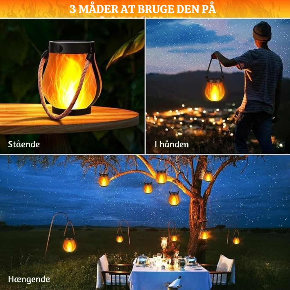 RadiFlame™ – Dobbeltopladelig LED Flammelampe til Stemning