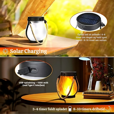 RadiFlame™ – Dobbeltopladelig LED Flammelampe til Stemning