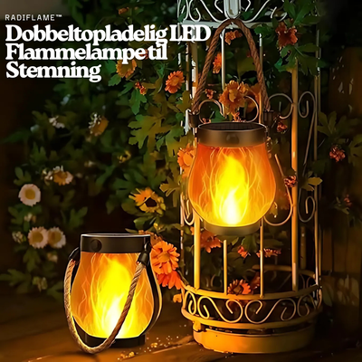 RadiFlame™ – Dobbeltopladelig LED Flammelampe til Stemning