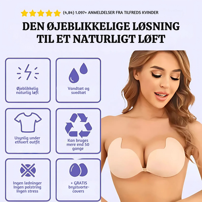 Ruth™ – Stropfri Selvklæbende Push-Up BH