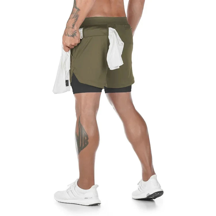 JetWear™ - 2 i 1 Quick Dry træningsshorts