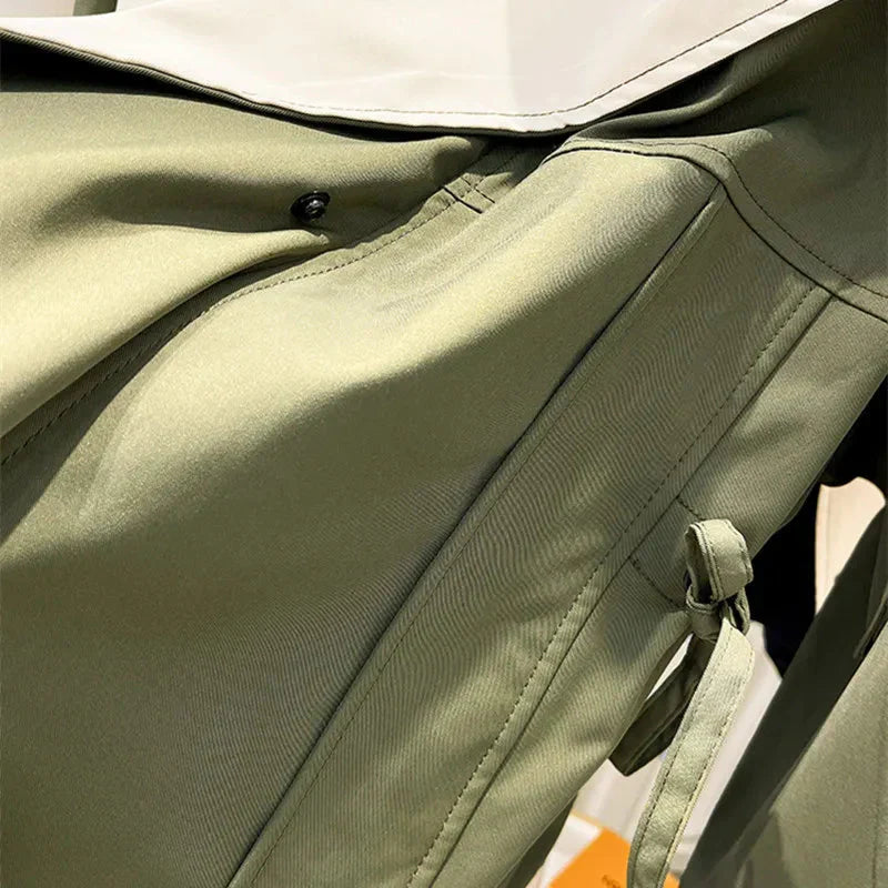Aveline™ – Tidløs Mellemlang Trenchcoat med Hætte